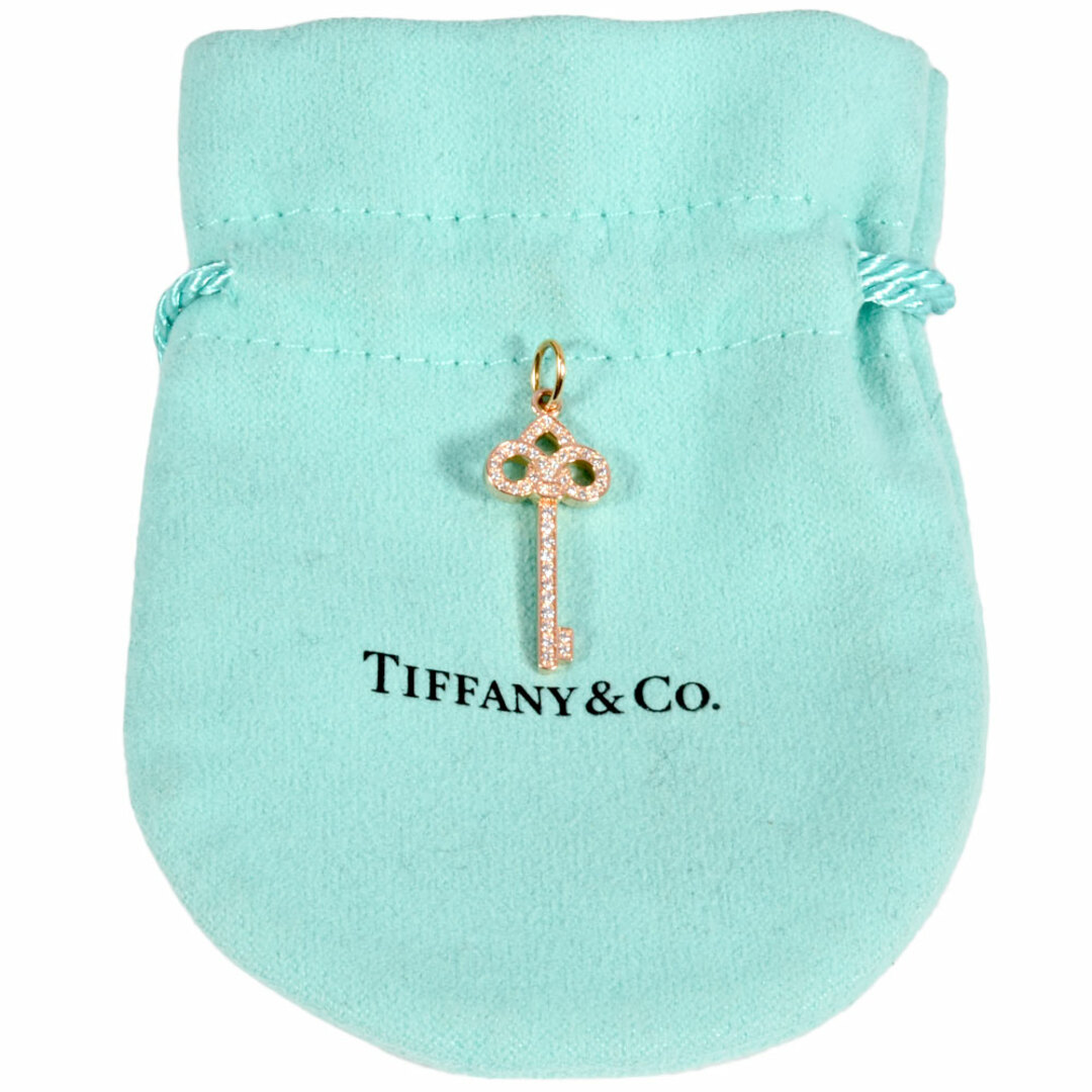 Tiffany & Co.(ティファニー)のティファニー Tiffany&Co. フルール ド リス ペンダントトップ ダイヤモンド K18PG レディース【中古】 レディースのアクセサリー(その他)の商品写真