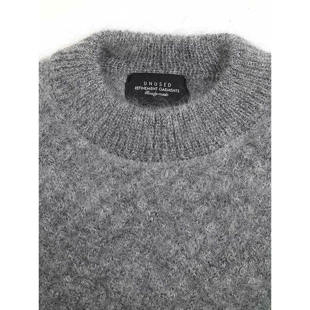 UNUSED(アンユーズド)のUNUSED アンユーズド 22AW 7G mohair pull over knit モヘアニットセーター US2270 グレー 3 メンズのトップス(ニット/セーター)の商品写真