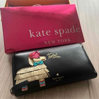 ケイトスペードニューヨーク(kate spade new york)のほぼ新品 kate spade 長財布 ホース 馬(財布)