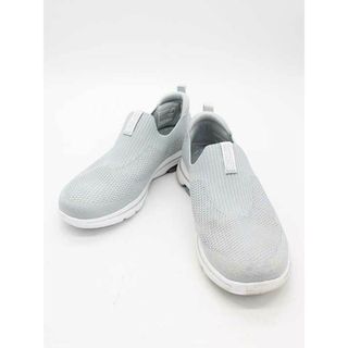 ★SKECHERS/スケッチャーズ★GO WALK/スリッポン/カジュアル/スポーツ/軽量/シューズ/靴 シルバー×マルチカラー レディース 24.5cm【中古】春夏秋冬403042