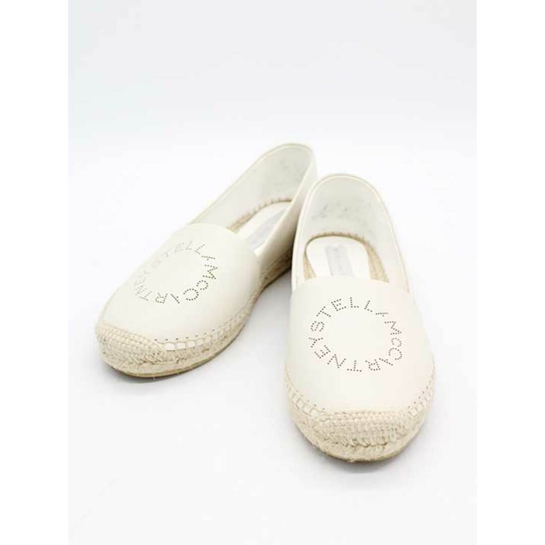 Stella McCartney(ステラマッカートニー)の【春物 新入荷】★STELLA McCARTNEY/ステラマッカートニー★エスパドリーユレザーシューズ/おしゃれ/シューズ/靴 ホワイト/白 レディース 35【中古】春夏 612042 レディースの靴/シューズ(その他)の商品写真