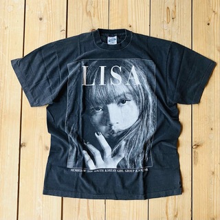 LISA リサ　古着Tシャツ　BLACK PINK ブラックピンク(その他)