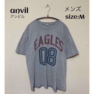 アンビル(Anvil)のanvil アンビル EAGLS Tシャツ USA輸入古着 グレー M(Tシャツ/カットソー(半袖/袖なし))