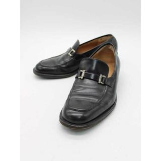 Ferragamo - ■Salvatore Ferragamo/サルヴァトーレフェラガモ■ガンチーニローファー/シューズ/靴  ブラック/黒 メンズ 7【中古】春夏秋冬 70104