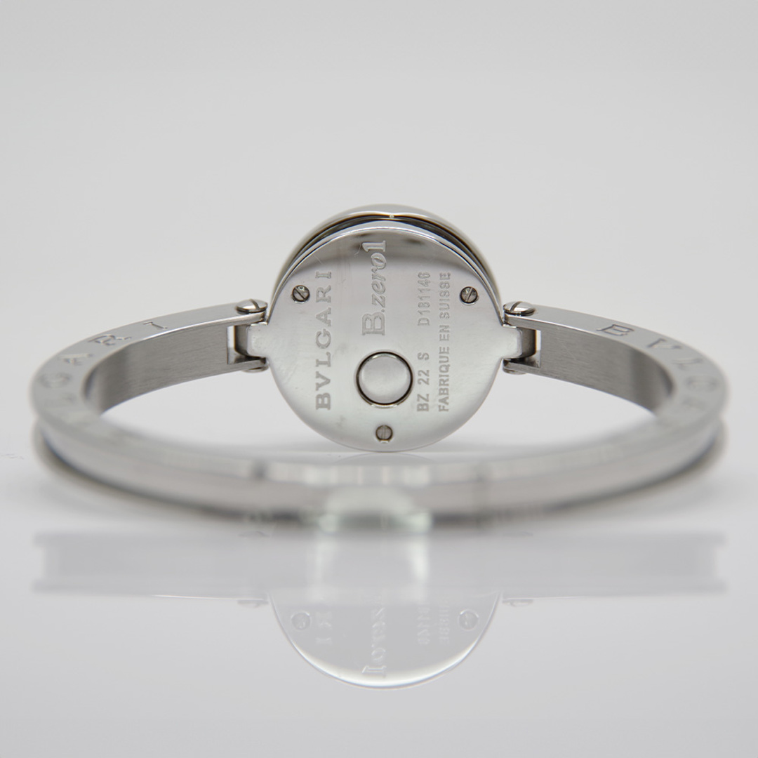 BVLGARI(ブルガリ)のBVLGARI 腕時計 B-zero1 ビーゼロワン ダイヤベゼル バングルウォッチ クオーツ ホワイト文字盤 BZ22S SS×ダイヤモンド レディースのファッション小物(腕時計)の商品写真