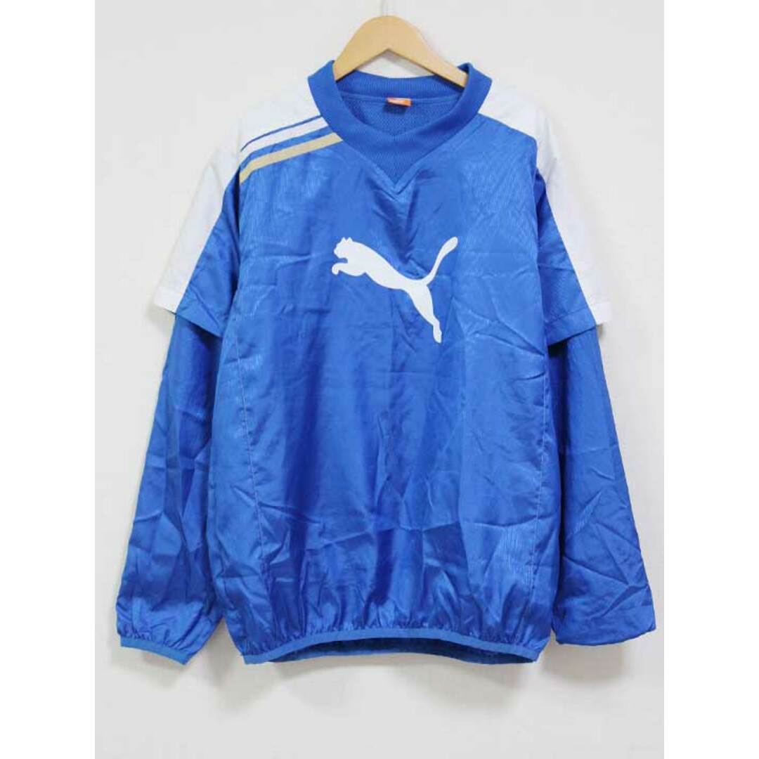 PUMA(プーマ)の【値下げ】☆PUMA/プーマ☆ウィンドブレーカー/Vネック/スポーツ/長袖 ブルー×ホワイト/青×白 メンズ M 【中古】春夏秋冬 400122 スポーツ/アウトドアのスポーツ/アウトドア その他(その他)の商品写真