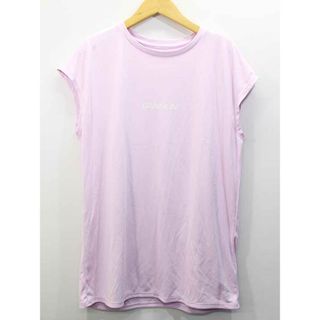 ダンスキン(DANSKIN)の★DANSKIN/ダンスキン★ロゴフレンチティー/フレンチスリーブ/スポーツ/フィットネス/カットソー/Tシャツ/半袖 ピンク レディース L【中古】春夏秋冬 102042(その他)