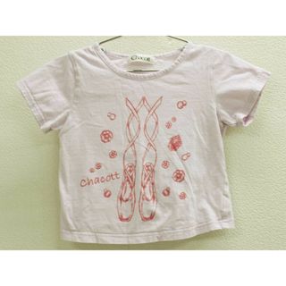 チャコット(CHACOTT)の【値下げ!】[チャコット/chacott]120cm 半袖カットソー/半袖Tシャツ 紫 バレエ レッスン 練習用【中古】子供服 キッズ kids 女の子 夏 314032 lessons(ダンス/バレエ)