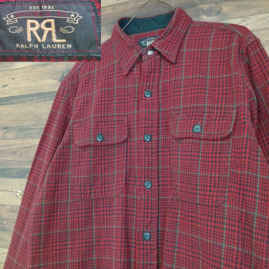 RRL(ダブルアールエル)の【希少】RRL Ralph Lauren (Double RL) ネルシャツ メンズのトップス(シャツ)の商品写真