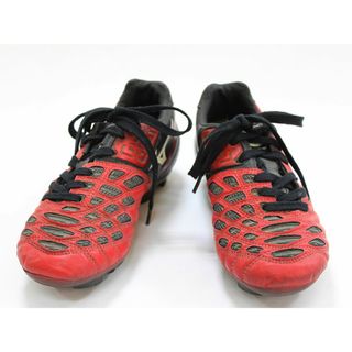 ミズノ(MIZUNO)の【値下げ!】▲ミズノ/mizuno▲21.5cm スパイク/サッカーシューズ/靴 赤×黒 サッカー教室 トレーニング 練習 レッスン 試合【中古】子供 キッズ kids 男の子 春夏秋冬 025032 shoes(シューズ)