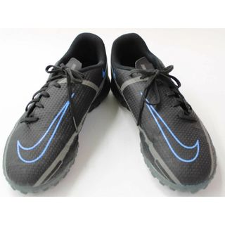 ナイキ(NIKE)の◇ナイキ/NIKE◇24cm サッカーシューズ/靴 黒×水色 ファントム サッカー教室 フットサル 部活 練習 レッスン【中古】子供 キッズ kids ジュニア 男の子 春夏秋冬 shoes 121042(シューズ)