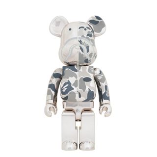 ベアブリック(BE@RBRICK)のBE@RBRICK BAPE CAMO SHARK SILVER 1000%(その他)