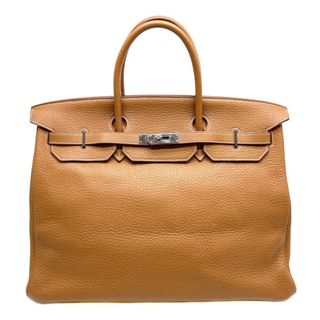 エルメス(Hermes)のエルメス バーキン40 トリヨンクレマンス バッグ トートバッグ ゴールド ブラウン(トートバッグ)