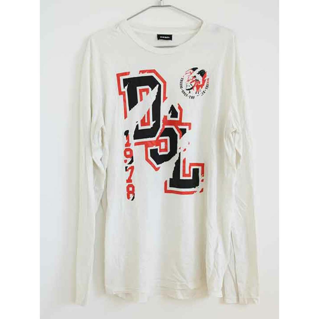 DIESEL(ディーゼル)の†ディーゼル/DIESEL†170cm(16) 長袖Tシャツ/長袖カットソー/ロンT 白【中古】子供服 キッズ kids ジュニア 男の子 春秋冬 102132 tops キッズ/ベビー/マタニティのキッズ服女の子用(90cm~)(Tシャツ/カットソー)の商品写真