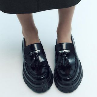 ZARA - ZARA トラックソールローファー