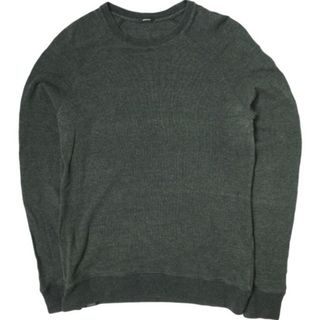 デンハム(DENHAM)のDENHAM デンハム JV RAGLAN CREW CFJ コットンアクリル ラグランクルーネックニット 27180-2-71535 S チャコールグレー セーター プルオーバー トップス【中古】【DENHAM】(ニット/セーター)