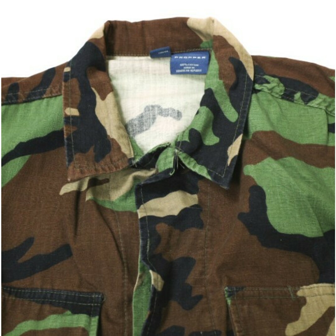 PROPPER プロッパー BDU COAT JACKET COTTON RIPSTOP コットンリップストップ カモフラージュシャツジャケット S Woodland Camo ミリタリー アウター【中古】【PROPPER】 メンズのジャケット/アウター(ミリタリージャケット)の商品写真