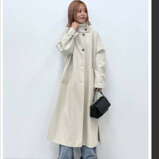 ページボーイ(PAGEBOY)のPAGEBOY 2WAY スタンドネック ウール チェスターコート グレージュ(その他)