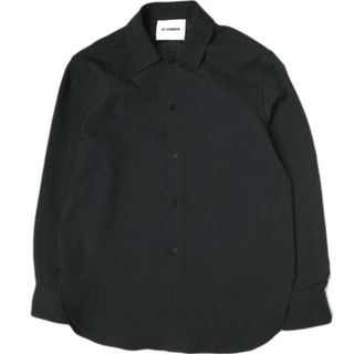 ジルサンダー(Jil Sander)のJIL SANDER ジルサンダー 20AW イタリア製 ポリエステルサージシャツ JSMR743339MR44100002 38/15 Dk.Navy 長袖 トップス【中古】【JIL SANDER】(シャツ)