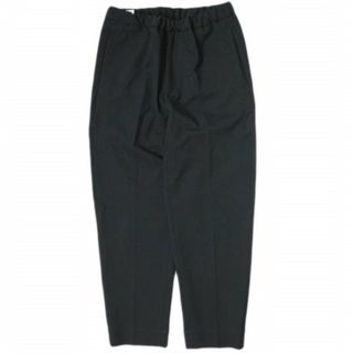 極美品 ジルサンダー JIL SANDER パンツ ロングパンツ ウール 裾ジップ 無地 ボトムス メンズ イタリア製 44(S相当) ブラック