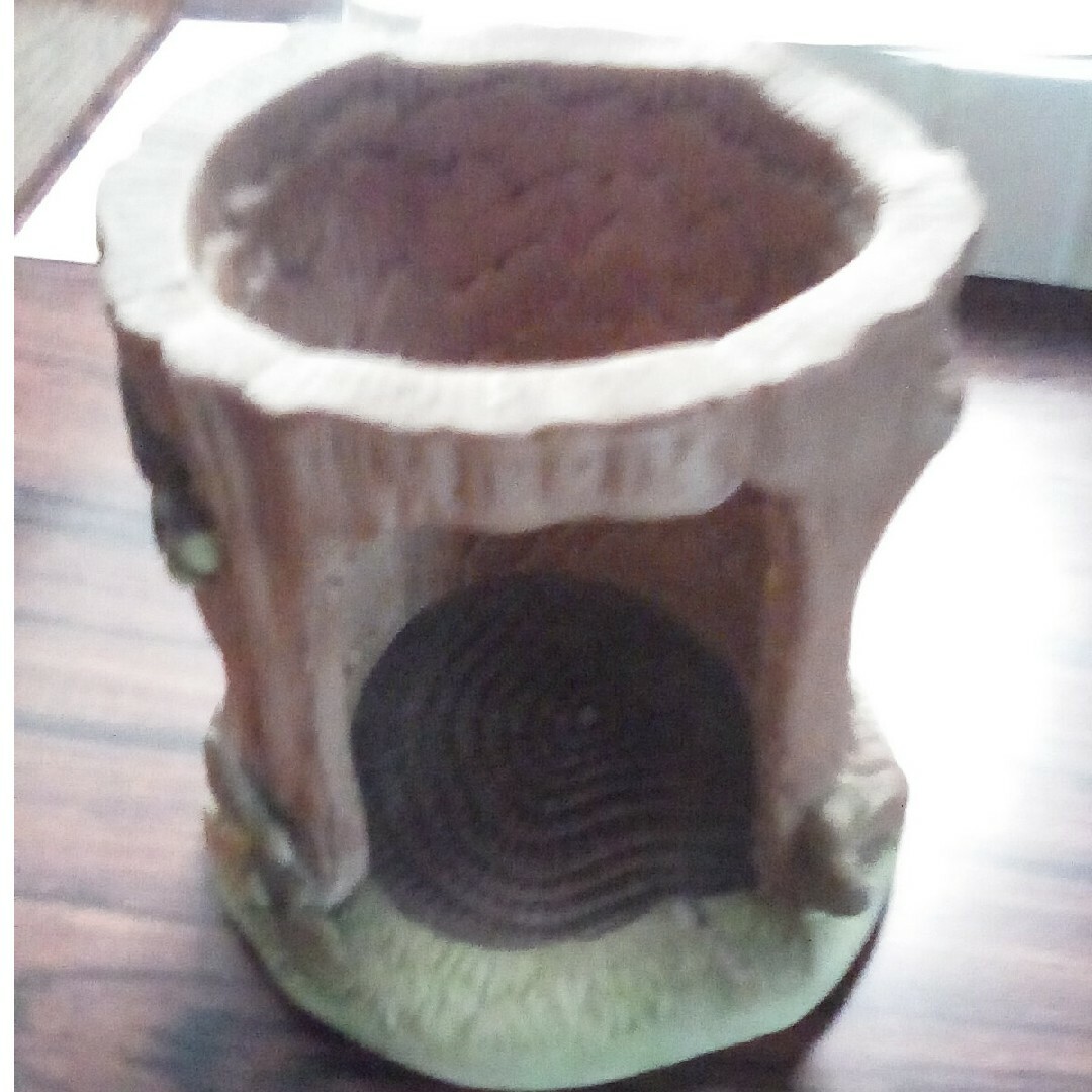 樹木空洞 置物陶器製 エンタメ/ホビーの美術品/アンティーク(陶芸)の商品写真