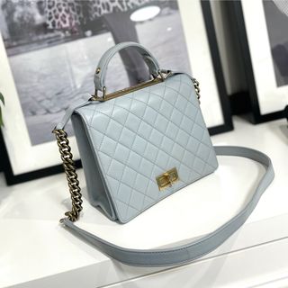 シャネル(CHANEL)のシャネル カーフスキン マトラッセ トップハンドル 2wayバッグ(ハンドバッグ)