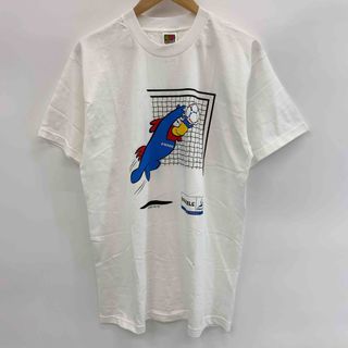 FRUIT OF THE LOOM フルーツオブザルーム メンズ プリントTシャツ 半袖 白 90s 00s(Tシャツ/カットソー(半袖/袖なし))