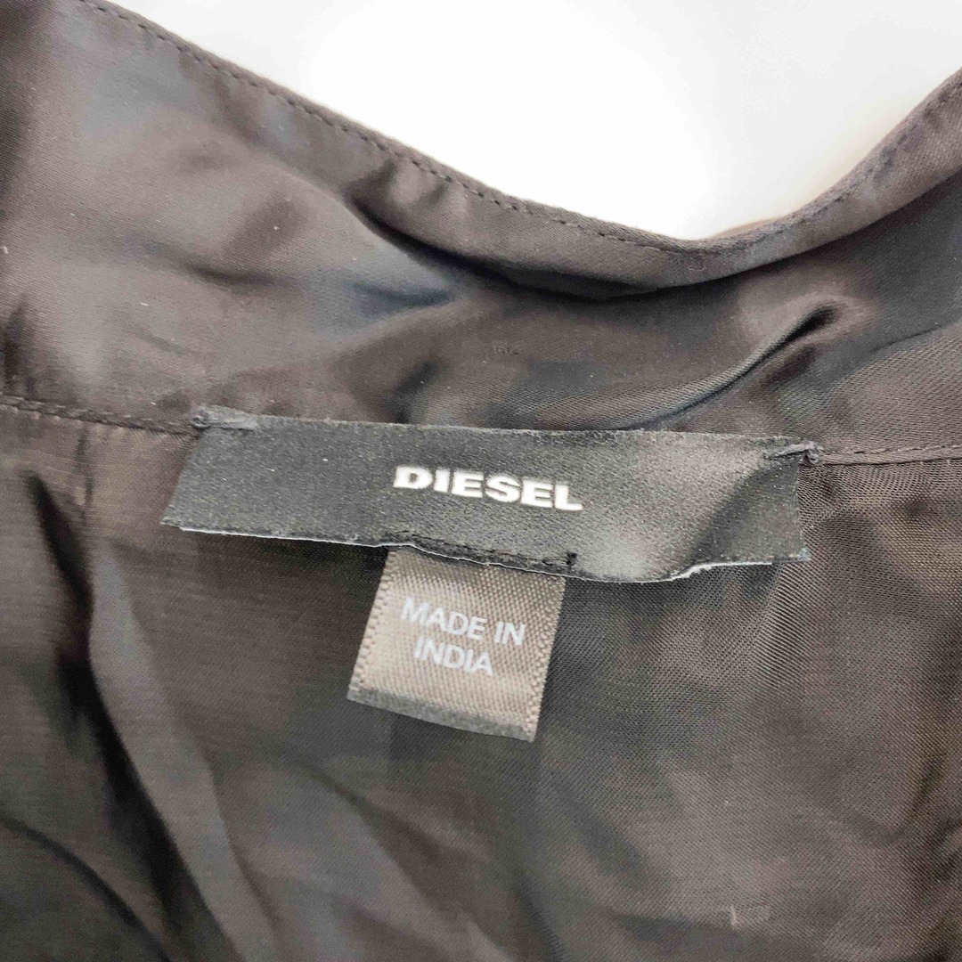 DIESEL(ディーゼル)のDIESEL ディーゼル  レディース シャツ　ブラウス　半袖　黒　リボン レディースのトップス(シャツ/ブラウス(半袖/袖なし))の商品写真