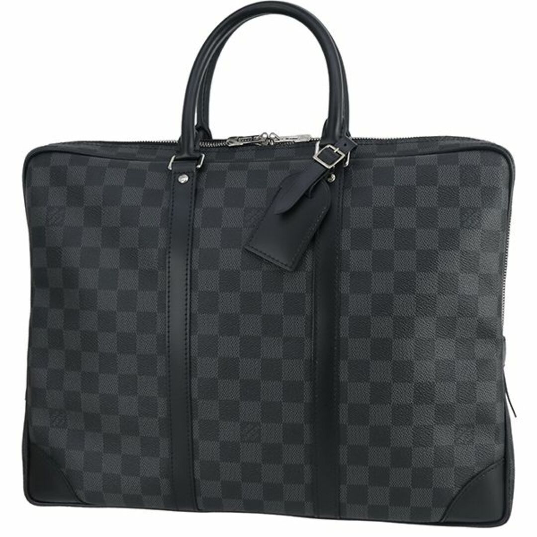 LOUIS VUITTON(ルイヴィトン)のルイヴィトン バッグ メンズ ビジネスバッグ ブリーフケース ブラック 新品同様 7682 メンズのバッグ(ビジネスバッグ)の商品写真