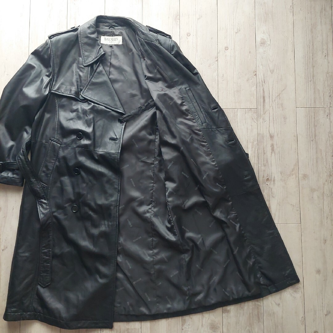 LANVIN(ランバン)のLANVIN　レザートレンチ メンズのジャケット/アウター(トレンチコート)の商品写真