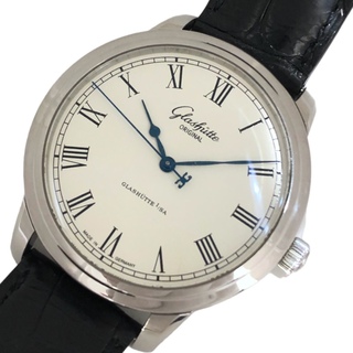 グラスヒュッテオリジナル(Glashutte Original)の　グラスフュッテ・オリジナル GLASHUTTE ORIGINAL セネタ 1-39-59-01-02-04 ホワイト ステンレススチール SS メンズ 腕時計(その他)
