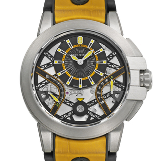ハリーウィンストン(HARRY WINSTON)のオーシャン ザリウム バリエーション イエロー Ref.OCEABI42ZZ002 中古品 メンズ 腕時計(腕時計(アナログ))