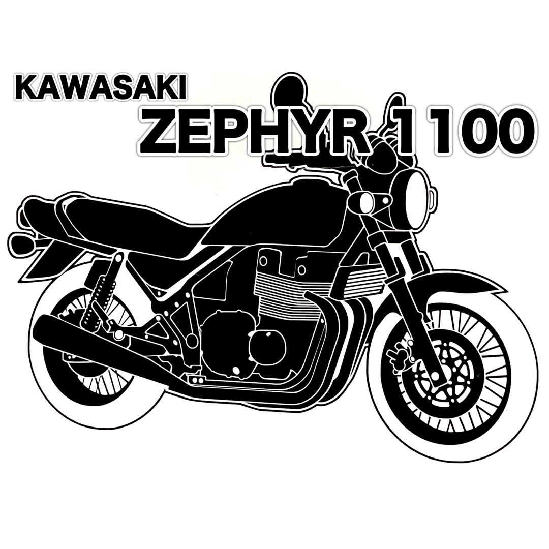 ZEPHYR 1100  カッティングステッカー 自動車/バイクの自動車(車外アクセサリ)の商品写真