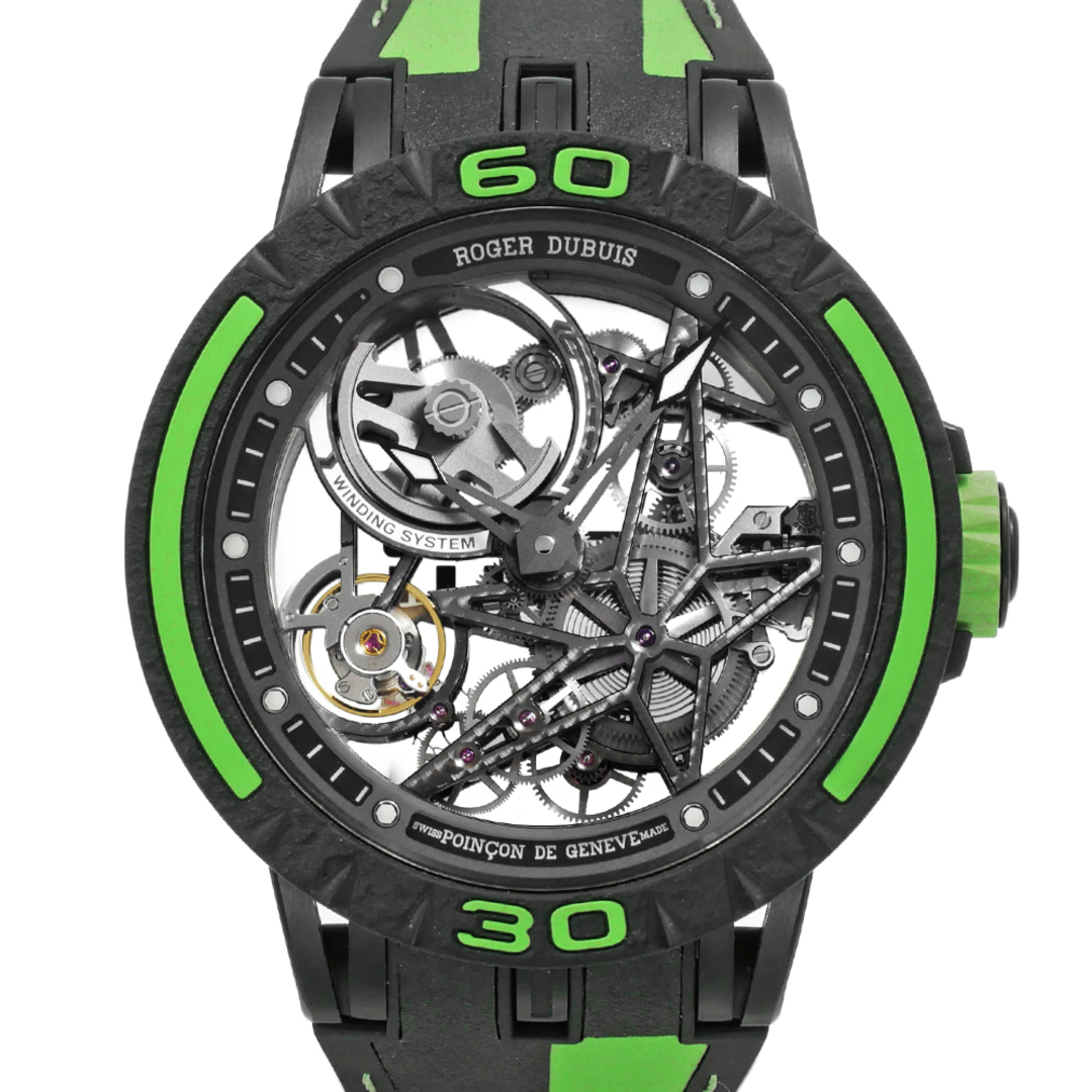 ROGER DUBUIS(ロジェデュブイ)のエクスカリバー スパイダー ピレリ ブラックDLC チタニウム Ref.DBEX0826 中古品 メンズ 腕時計 メンズの時計(腕時計(アナログ))の商品写真