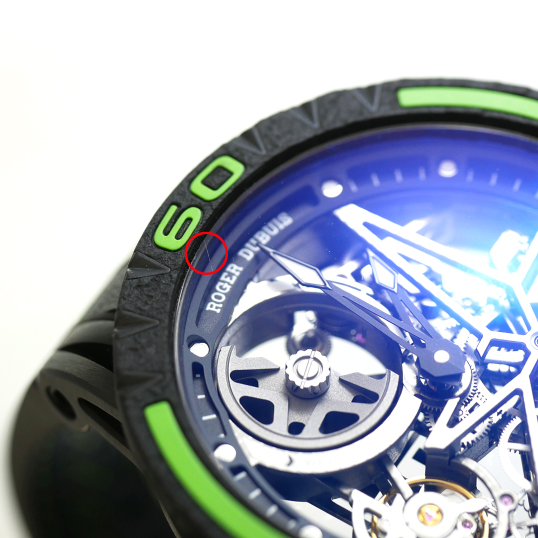 ROGER DUBUIS(ロジェデュブイ)のエクスカリバー スパイダー ピレリ ブラックDLC チタニウム Ref.DBEX0826 中古品 メンズ 腕時計 メンズの時計(腕時計(アナログ))の商品写真