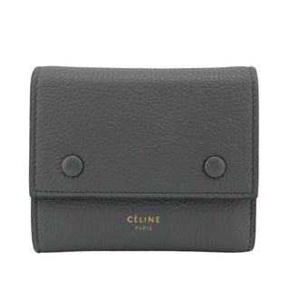 セリーヌ(celine)のセリーヌ CELINE 二つ折り財布
 スモールフォールデッド マルチファンクション グレー(財布)