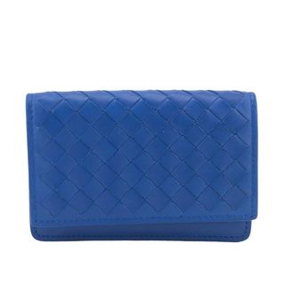 ボッテガヴェネタ(Bottega Veneta)のボッテガヴェネタ BOTTEGAVENETA カードケース
 イントレチャート ブルー(名刺入れ/定期入れ)