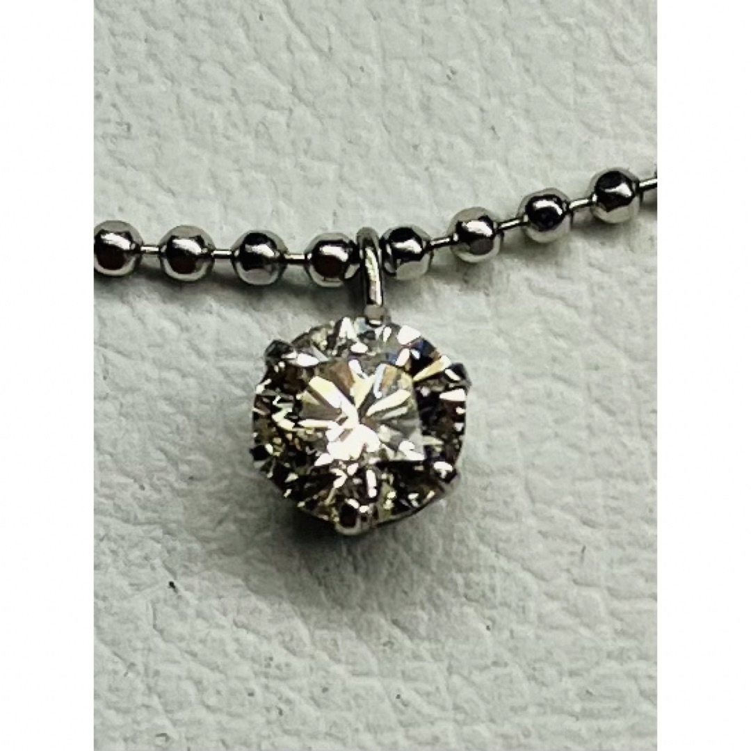 (RA-187)K18WGブラウン.ホワイトダイヤモンドネックレス　1,00ct レディースのアクセサリー(ネックレス)の商品写真