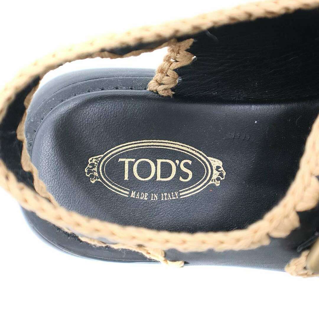 TOD'S(トッズ)のTOD’S トッズ 23SS レザープラットフォームサンダル ブラック 35 1/2 XXW11K0GS80MIDB999 レディースの靴/シューズ(サンダル)の商品写真