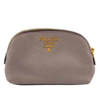 プラダ(PRADA)のプラダ PRADA ポーチ
 ロゴ 1ND005 グレージュ(ポーチ)