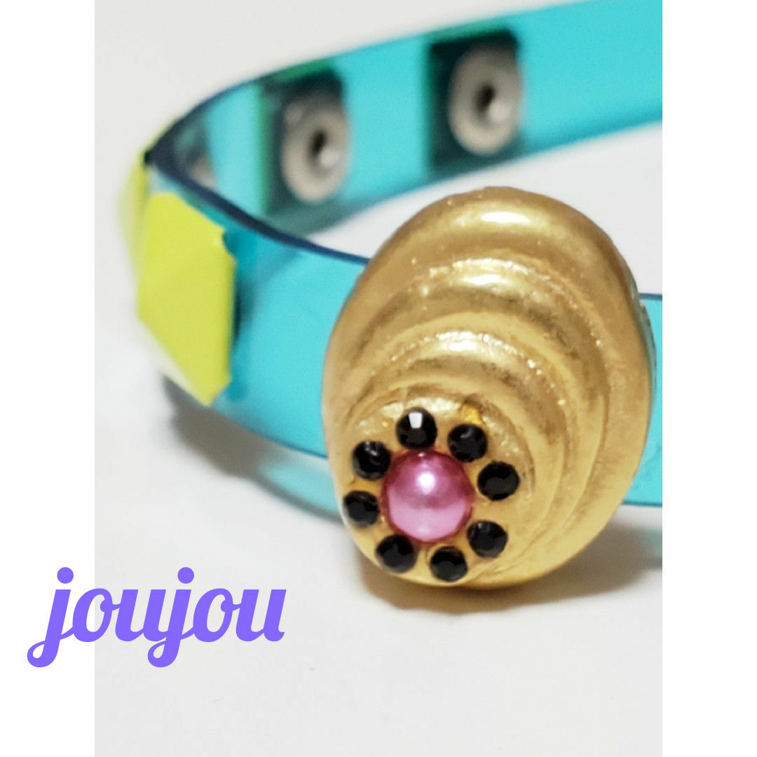 joujou(ジュジュ)の【joujou】クリアブレスレット☆スタッズ レディースのアクセサリー(ブレスレット/バングル)の商品写真