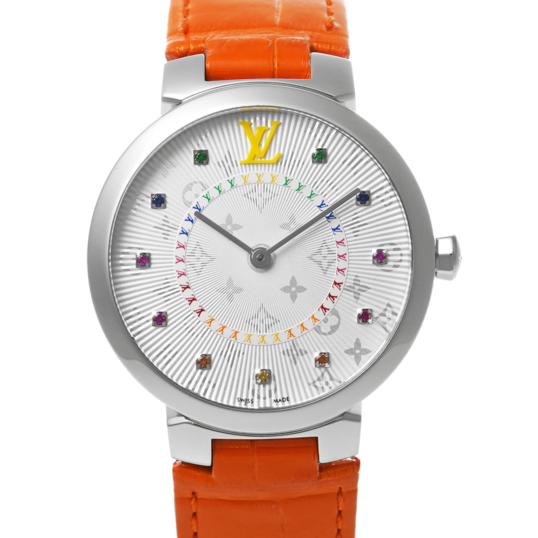 LOUIS VUITTON(ルイヴィトン)のタンブール スリム MM レインボー 日本限定 Ref.QA159Z 中古品 レディース 腕時計 レディースのファッション小物(腕時計)の商品写真