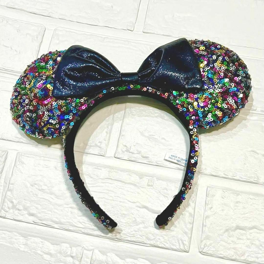 Disney(ディズニー)のディズニー　ミニー　カチューシャ　スパンコール　カラフル エンタメ/ホビーのコスプレ(小道具)の商品写真