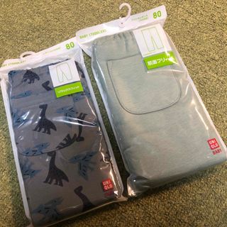 ユニクロ(UNIQLO)の新品　80 UNIQLOレギンス　２枚セット(パンツ)