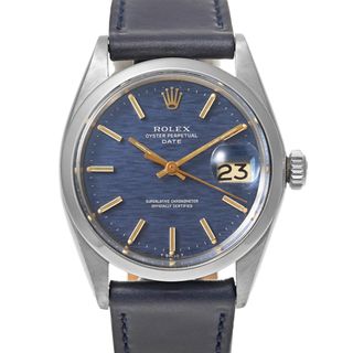 ロレックス(ROLEX)のROLEX オイスターパーペチュアル デイト Ref.1500 ブルーミストダイヤル アンティーク品 メンズ 腕時計(腕時計(アナログ))