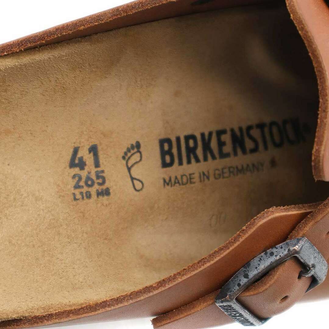 BIRKENSTOCK(ビルケンシュトック)のBIRKENSTOCK ビルケンシュトック BOSTON BS ボストン レザーサンダル Natural Cognac 41 メンズの靴/シューズ(サンダル)の商品写真