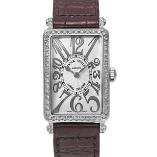 フランクミュラー(FRANCK MULLER)のロングアイランド レリーフ ダイヤモンド Ref.902QZRELD1R 中古品 レディース 腕時計(腕時計)