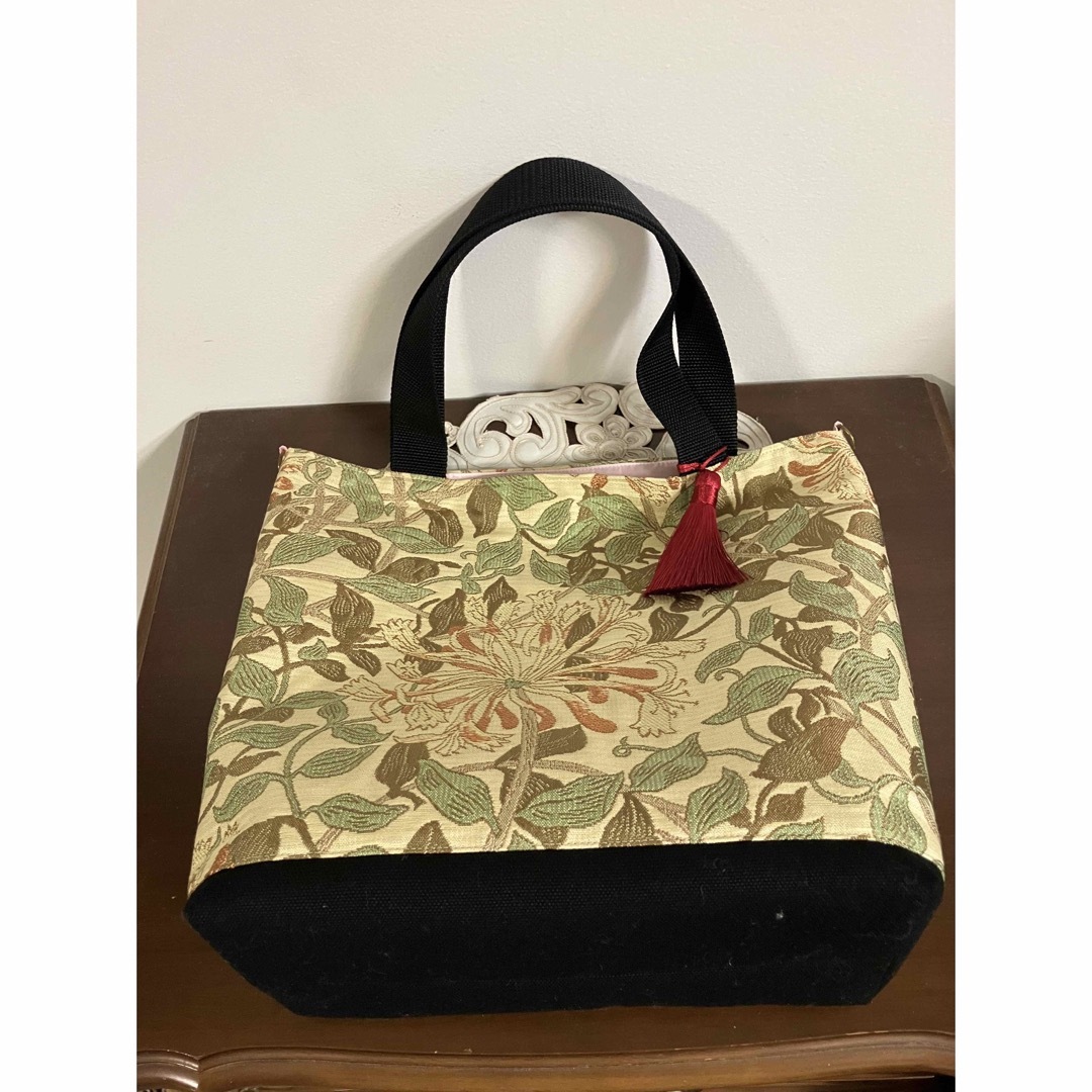 ウィリアムモリス　ハニーサークル　川島織物　トートバッグ ハンドメイドのファッション小物(バッグ)の商品写真