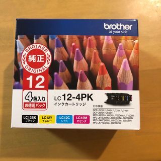 ブラザー(brother)のbrother 純正 インクカートリッジ LC12-4PK 4色(その他)