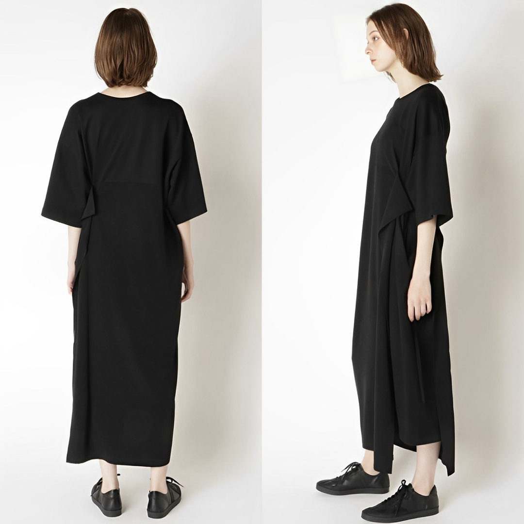 Y's(ワイズ)のY's Ta/Pe de Chine BIG T SIDE BELT DRESS レディースのワンピース(その他)の商品写真